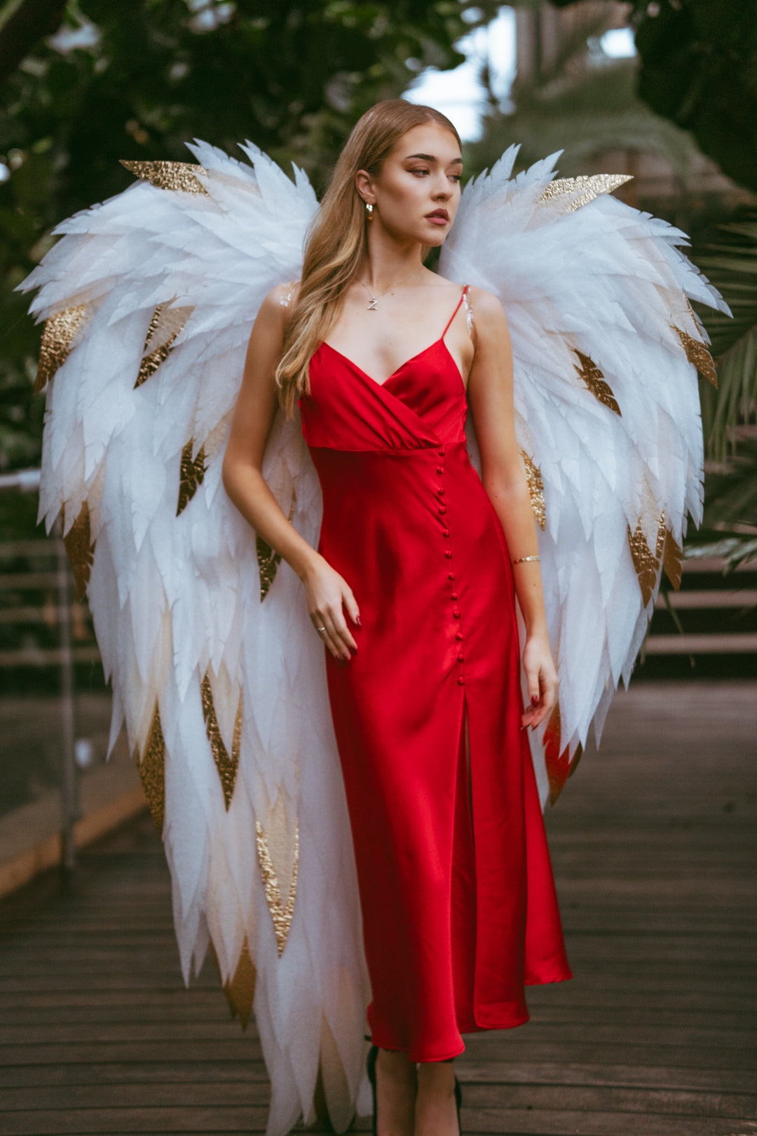 MILENA White Gold Angel wings costume "Bogacci brand"
