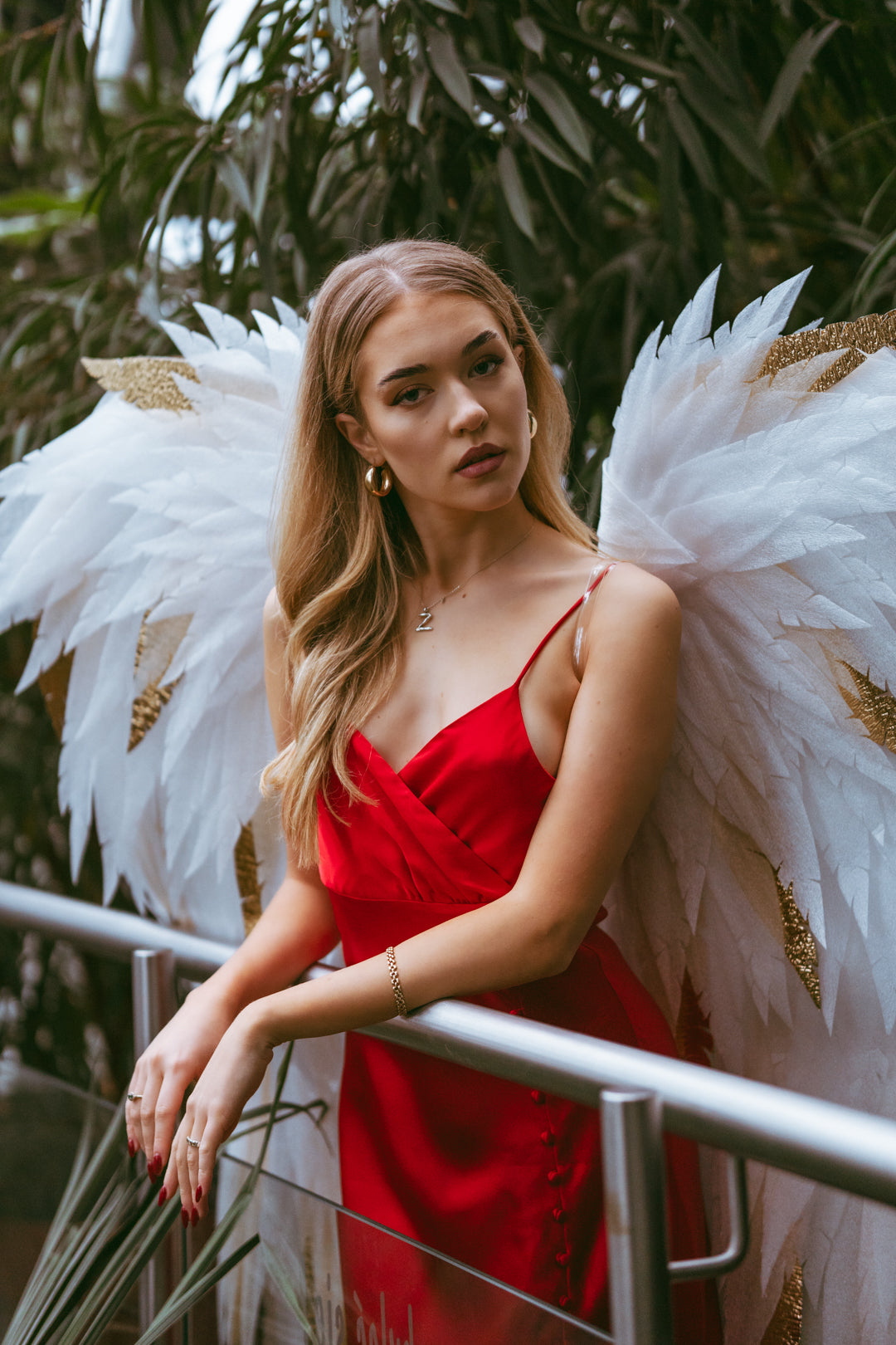MILENA White Gold Angel wings costume "Bogacci brand"