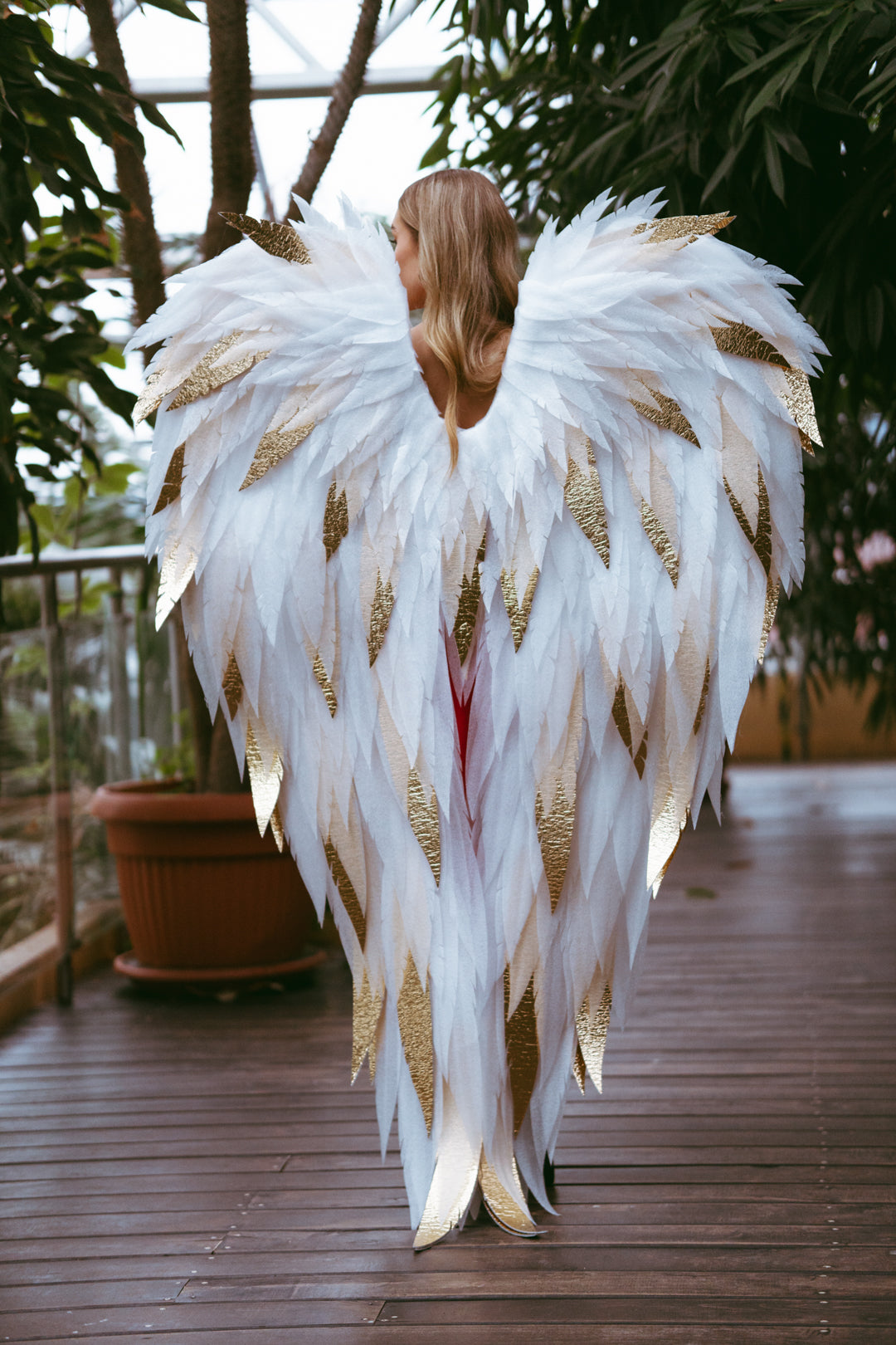 MILENA White Gold Angel wings costume "Bogacci brand"