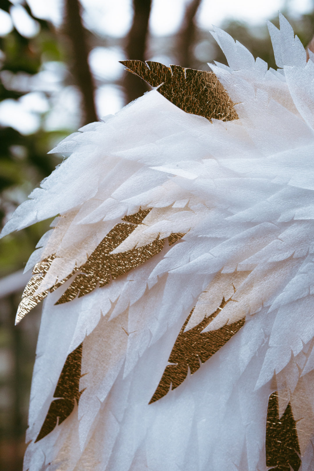 MILENA White Gold Angel wings costume "Bogacci brand"