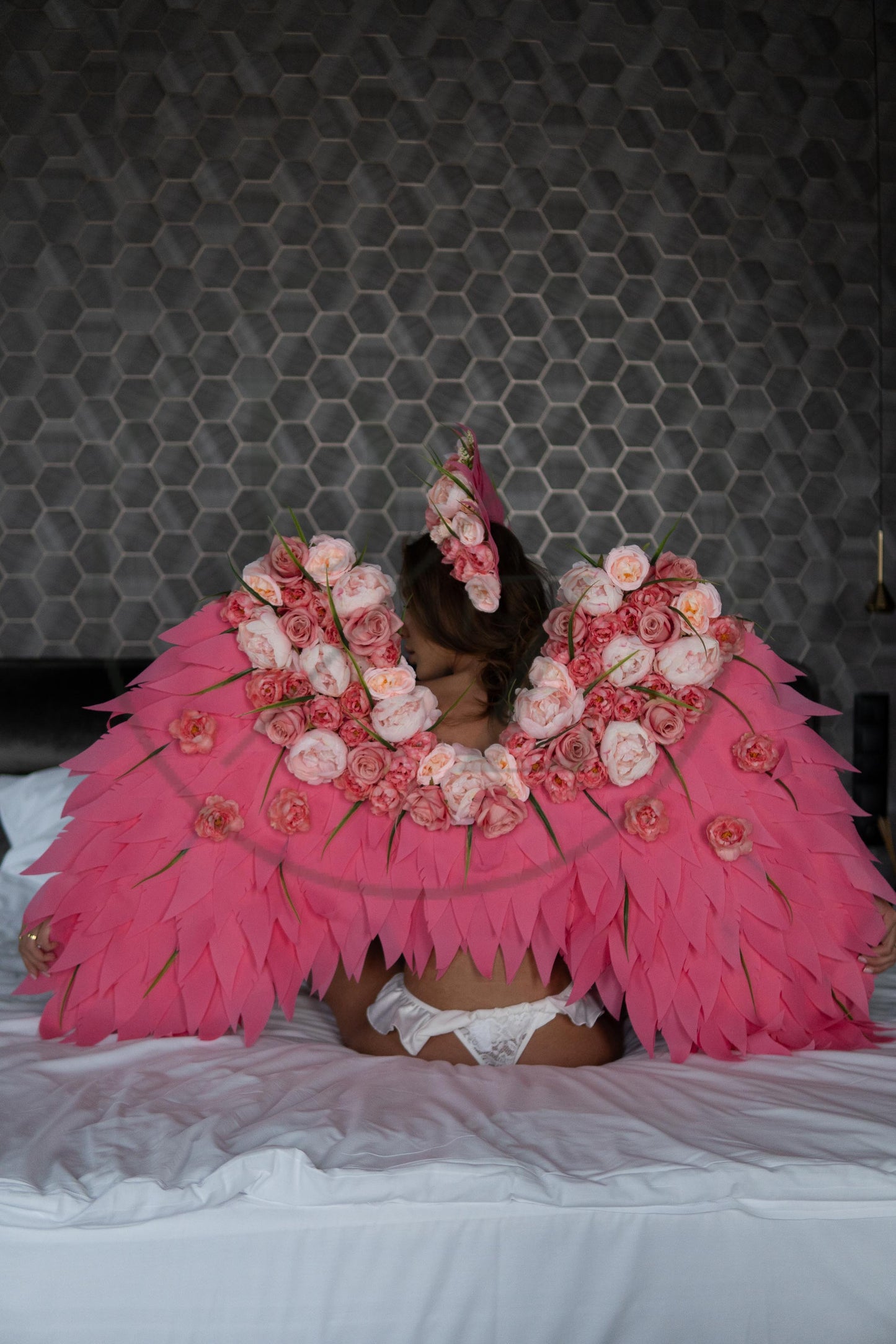 ROSE Angel Wings Pink Costume Cosplay "Bogacci brand"