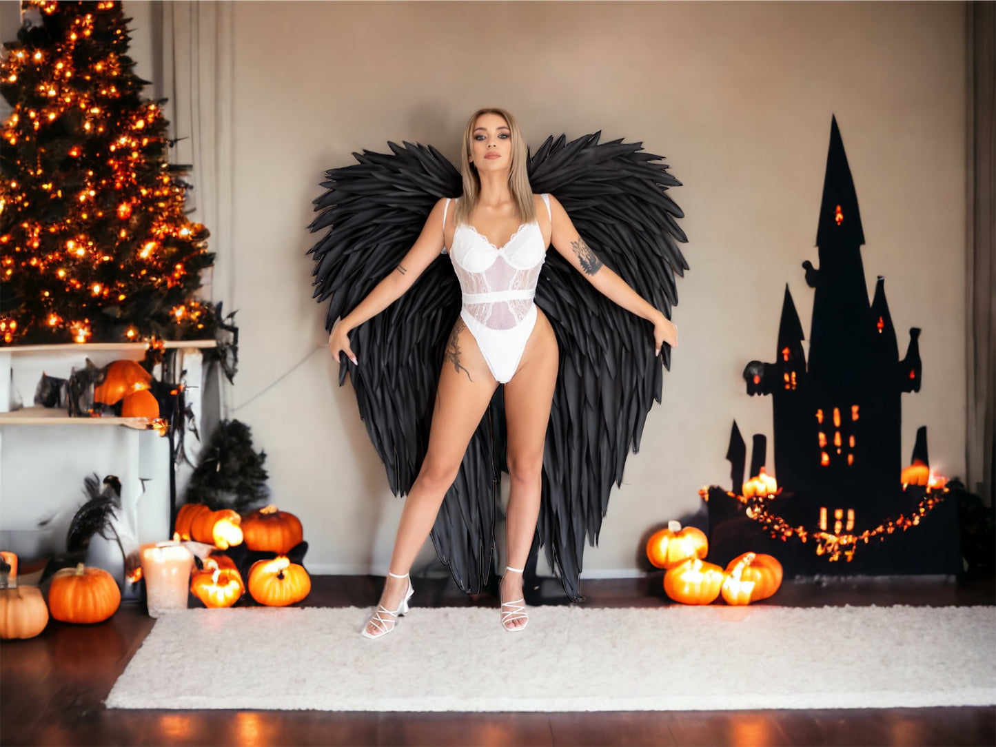 Black Angel Wings Cosplay "Bogacci brand"