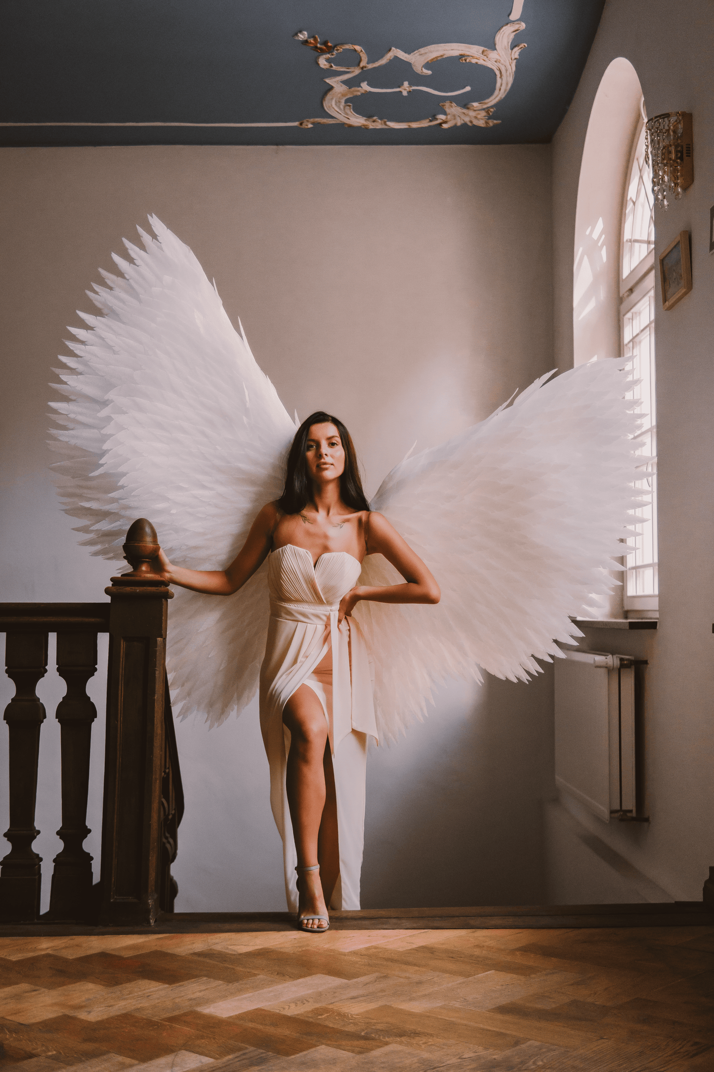 White Angel wings costume "Bogacci brand"