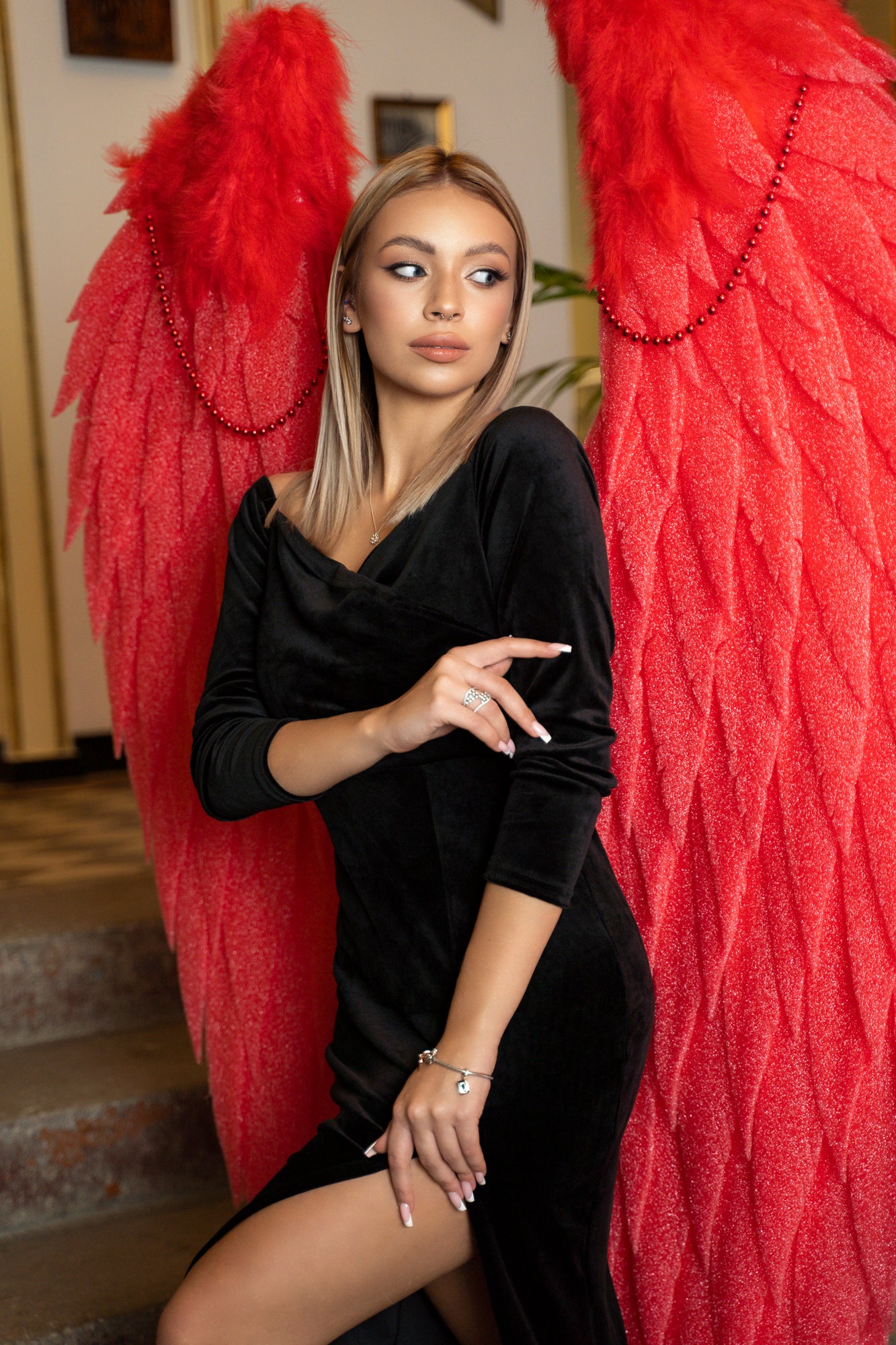 Red Angel Wings Cosplay "Bogacci brand"