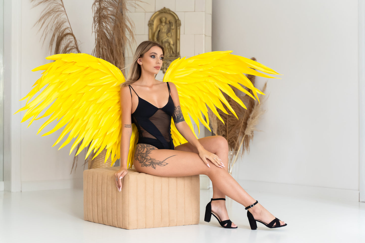 Yellow Angel Wings Cosplay "Bogacci brand"