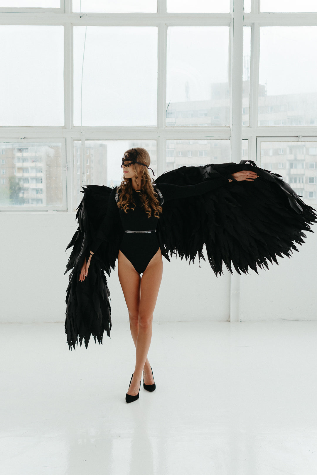Large Black wings costume Cosplay "Bogacci brand"