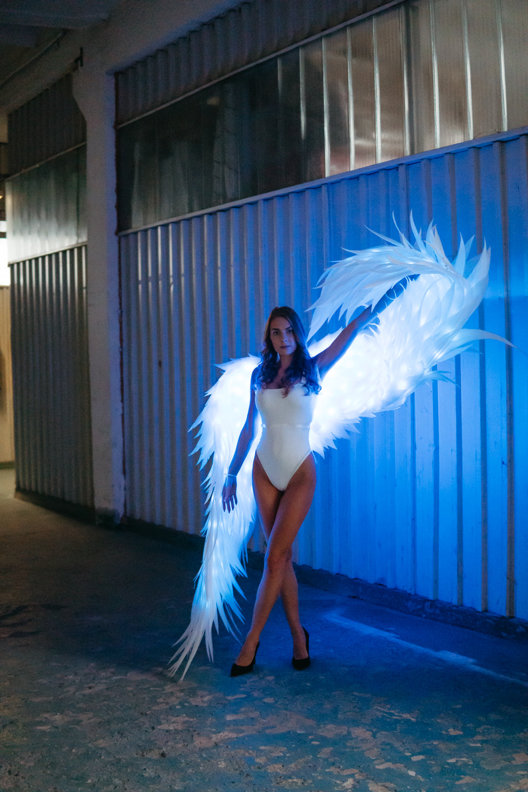Led White Angel wings  "Bogacci brand"