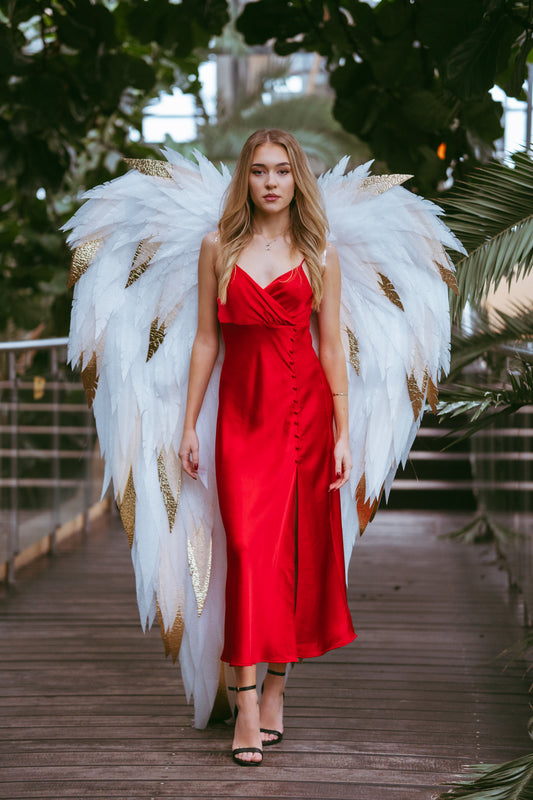 MILENA White Gold  Angel wings costume "Bogacci brand"