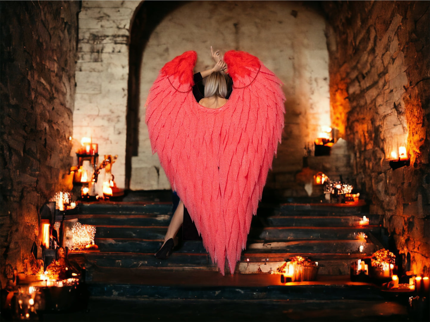 Red Angel Wings Cosplay  "Bogacci brand"