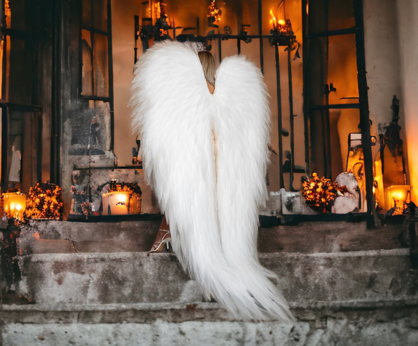 White Angel Wings Costume "Bogacci brand"