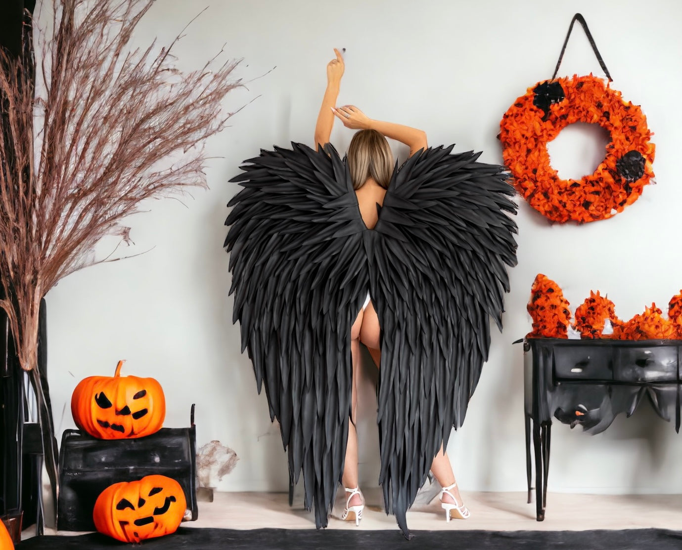 Black Angel Wings Cosplay "Bogacci brand"