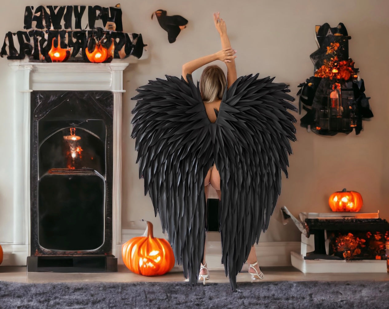 Black Angel Wings Cosplay "Bogacci brand"