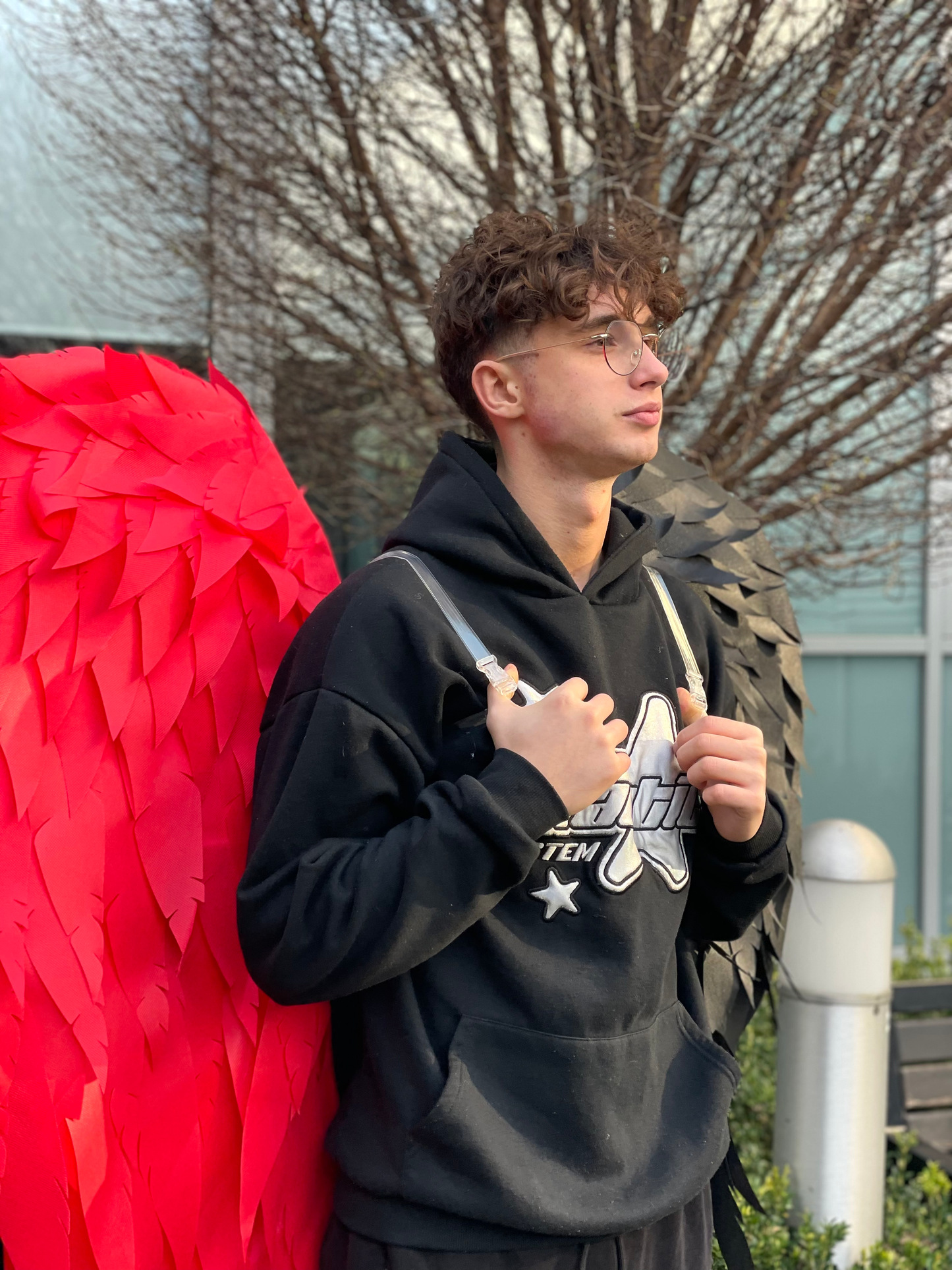 Angel Wings Red Black Costume Cosplay "Bogacci brand"