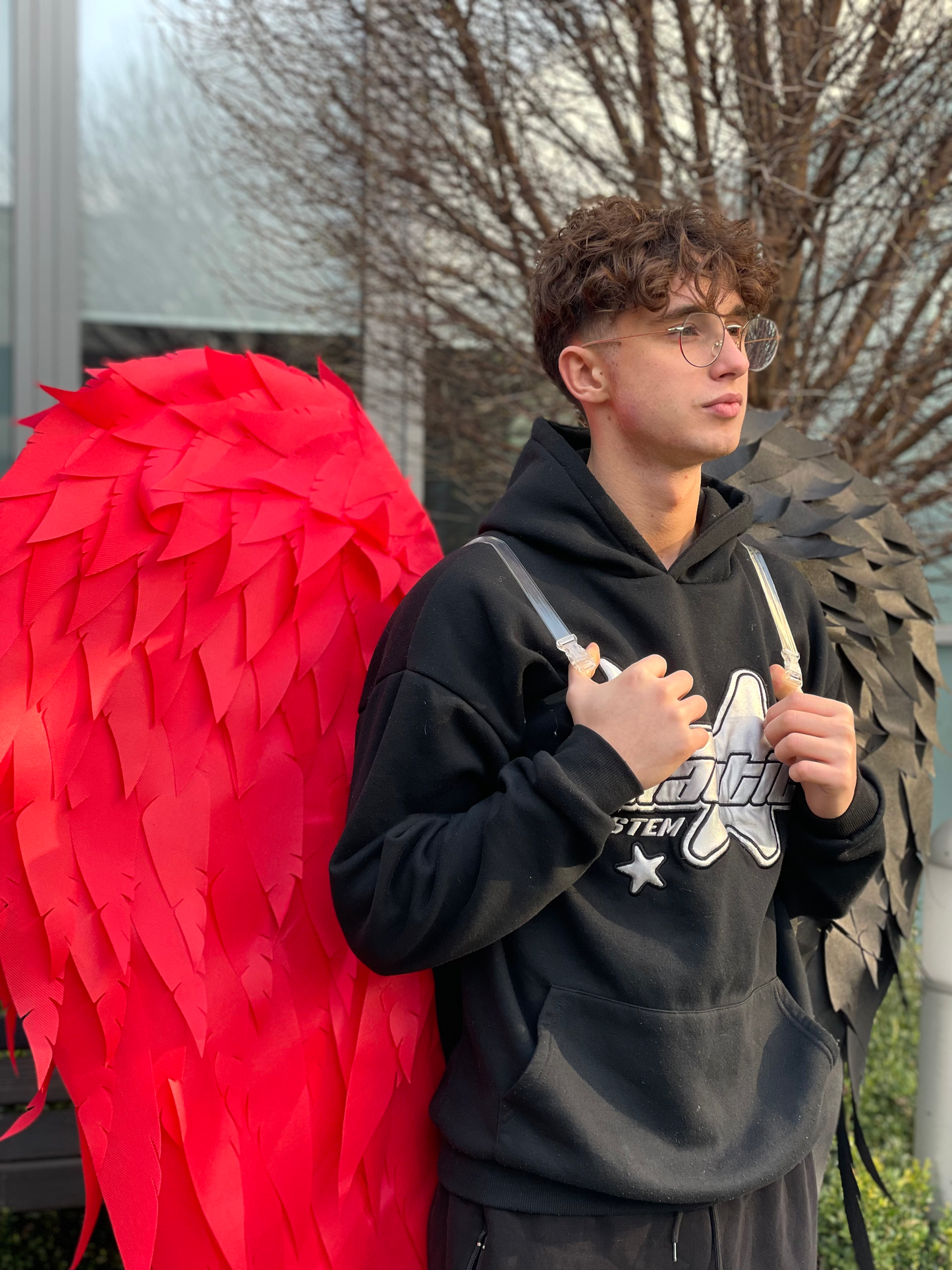 Angel Wings Red Black Costume Cosplay "Bogacci brand"