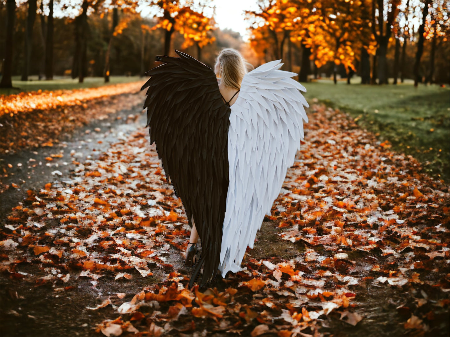 Black/White Angel Wings Cosplay "Bogacci brand"