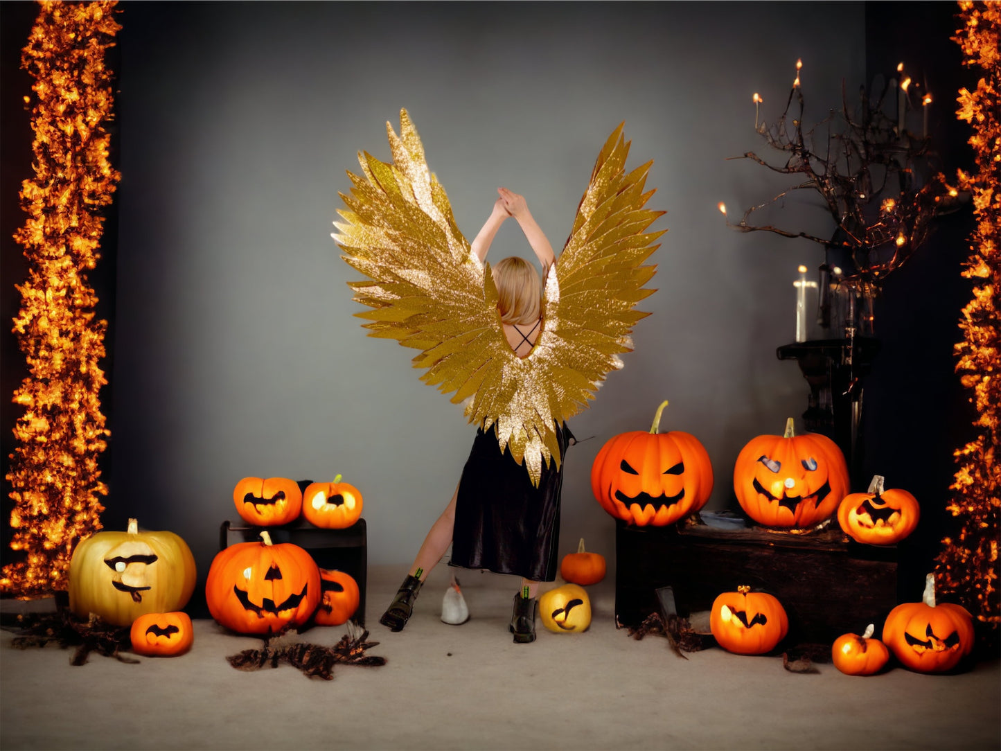 Gold Angel Wings Cosplay  "Bogacci brand"