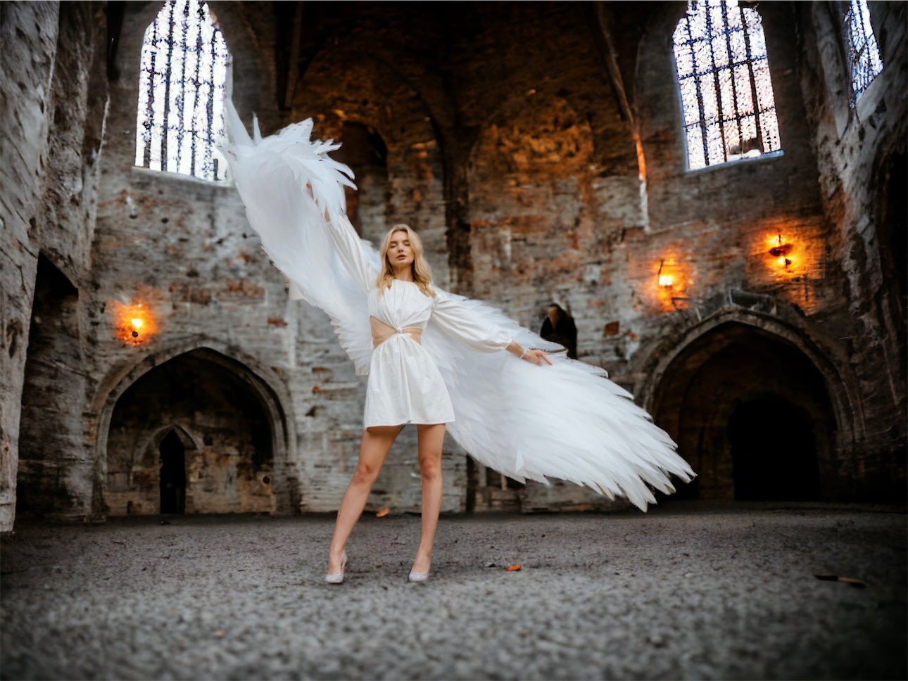 White wings for dancing  "Bogacci brand"