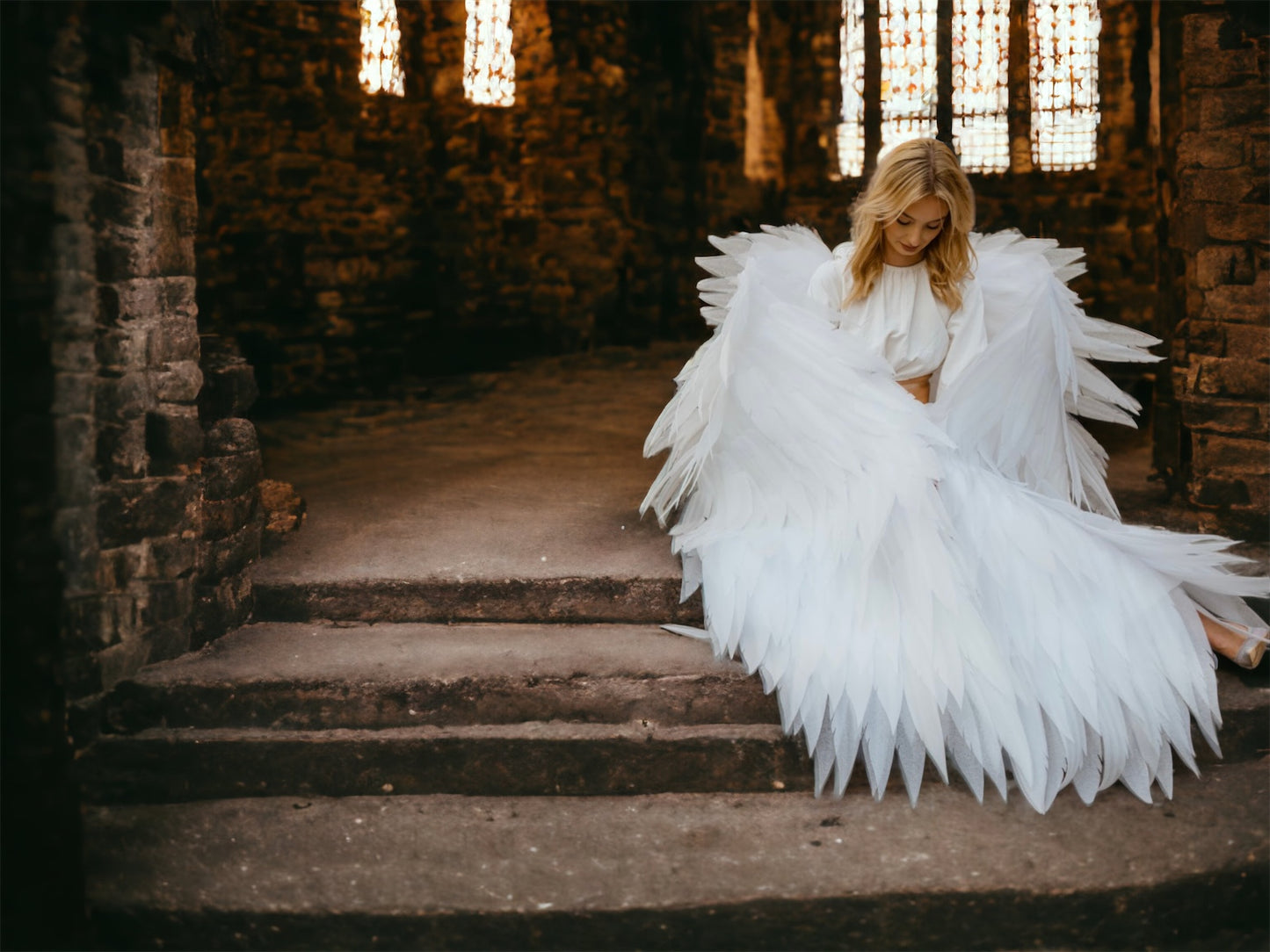 White wings for dancing  "Bogacci brand"