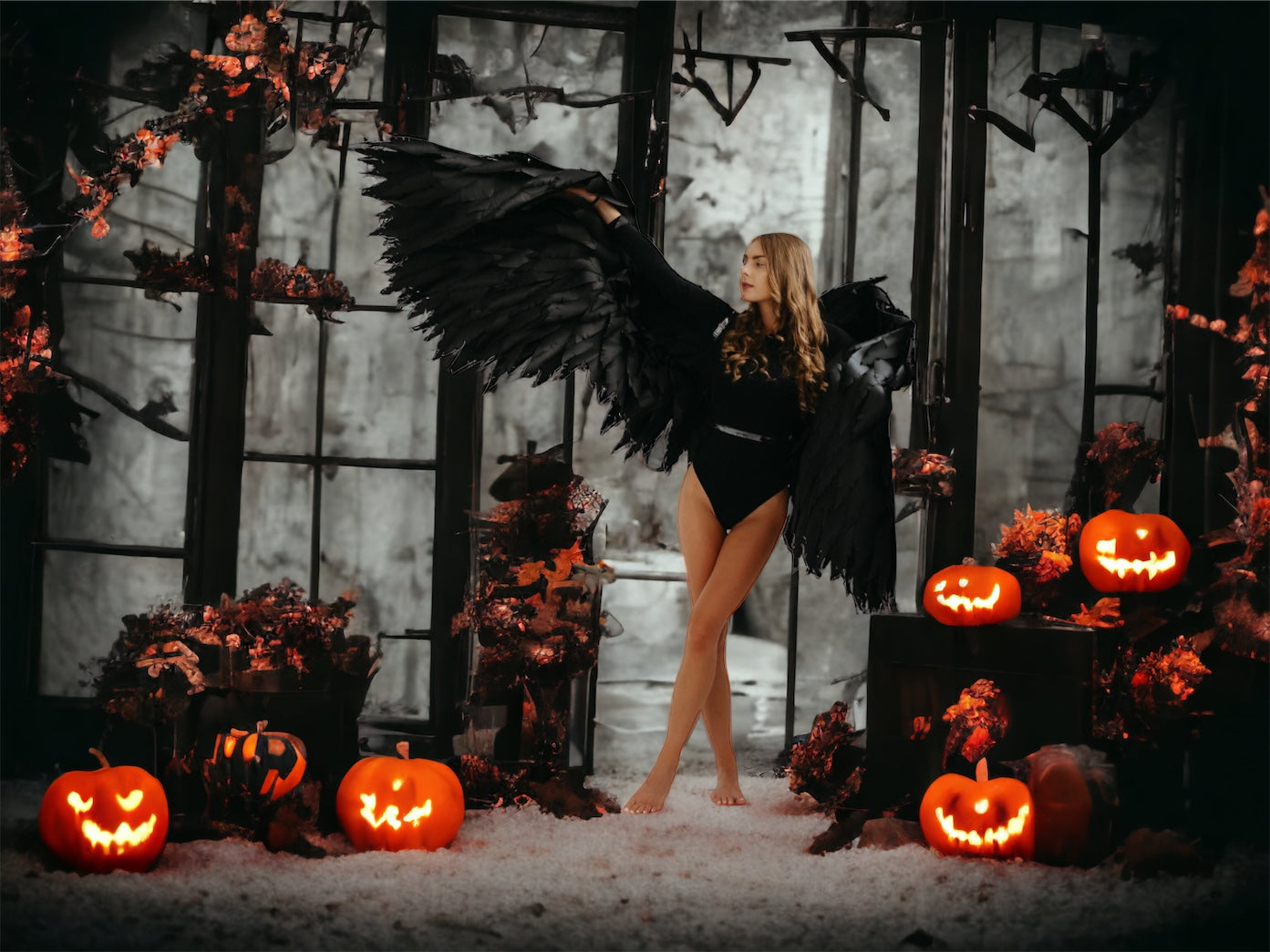 Black wings for dancing  "Bogacci brand"