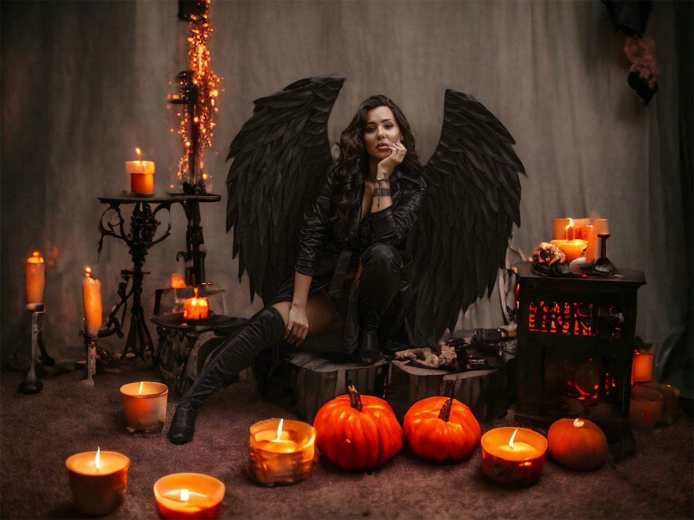 Black Angel Wings Cosplay  "Bogacci brand"
