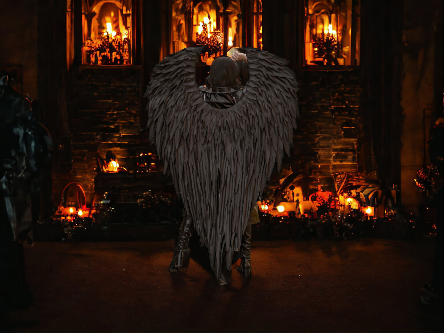 Black Angel Wings Cosplay  "Bogacci brand"