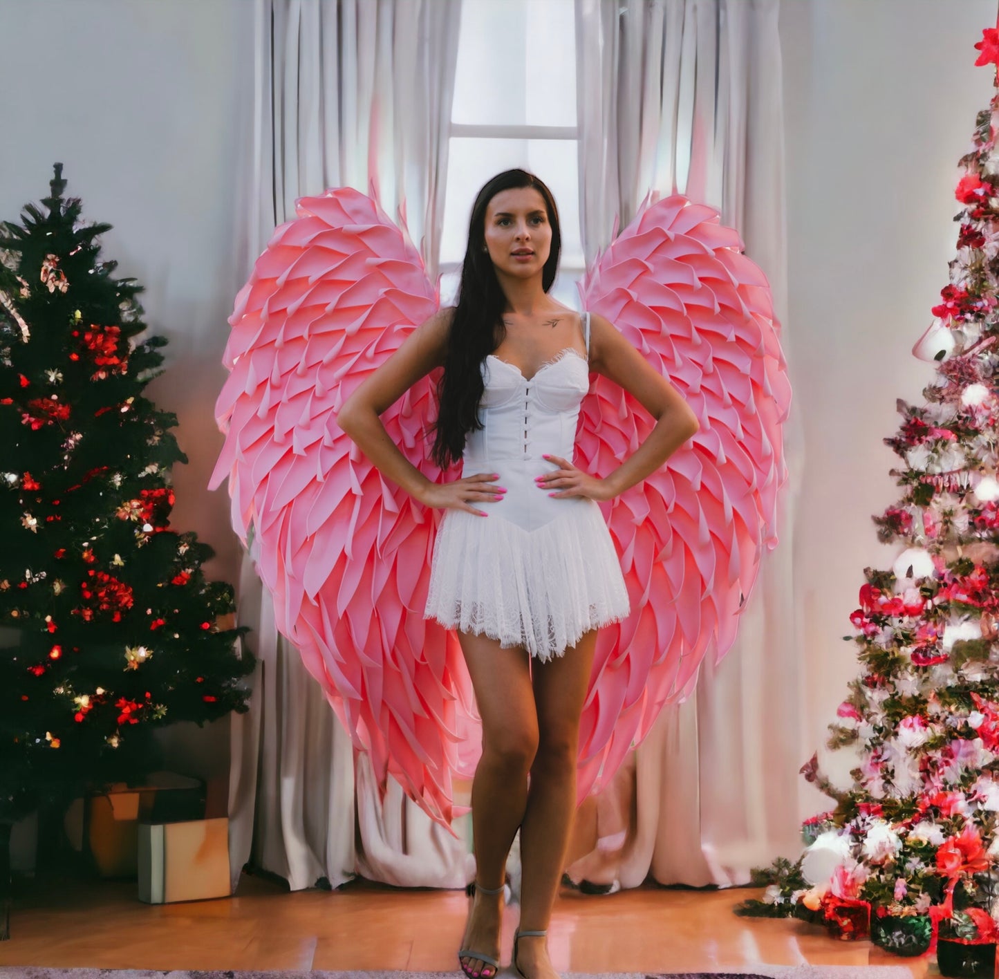 Medium Pink Angel Wings Cosplay "Bogacci brand"