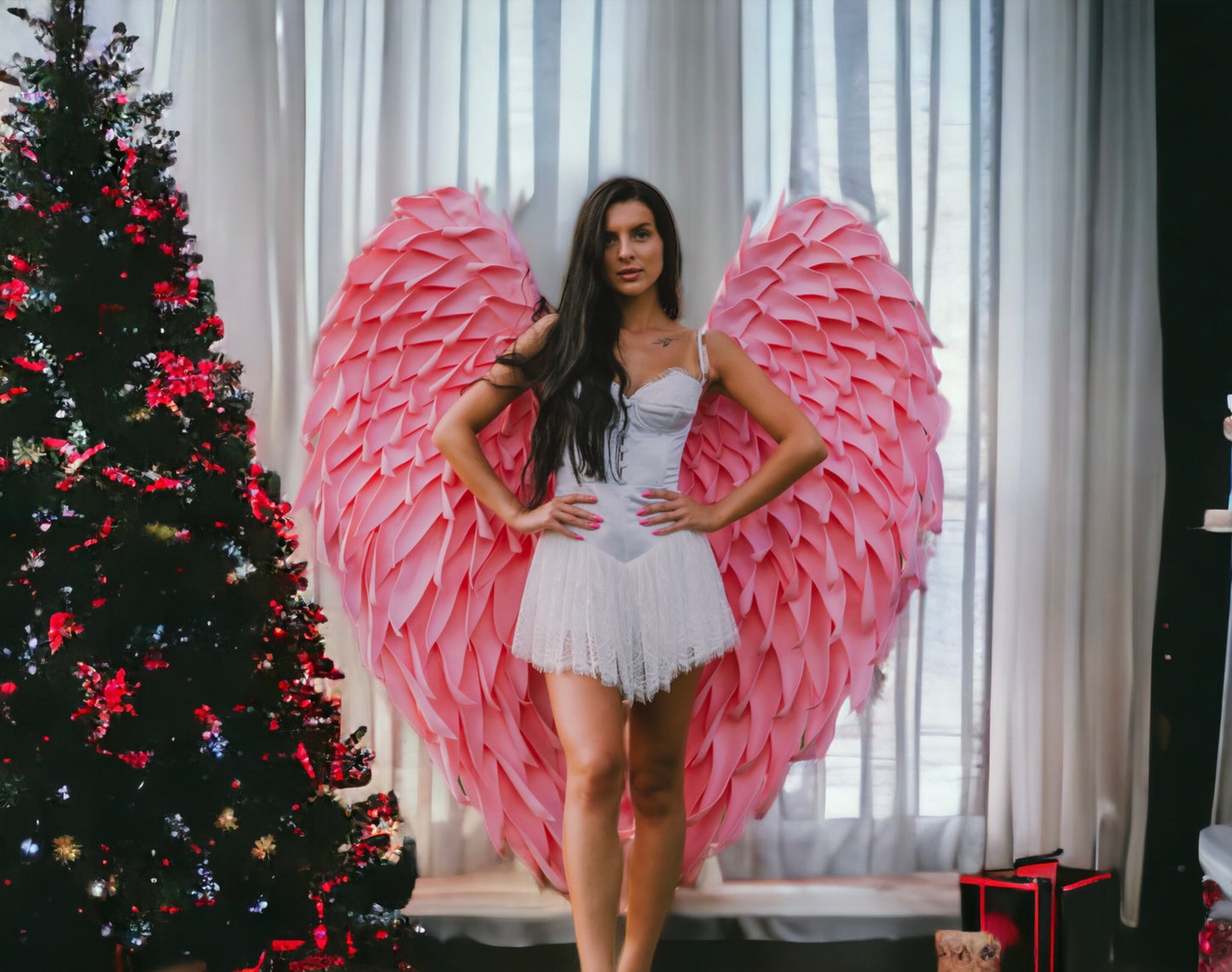 Medium Pink Angel Wings Cosplay "Bogacci brand"