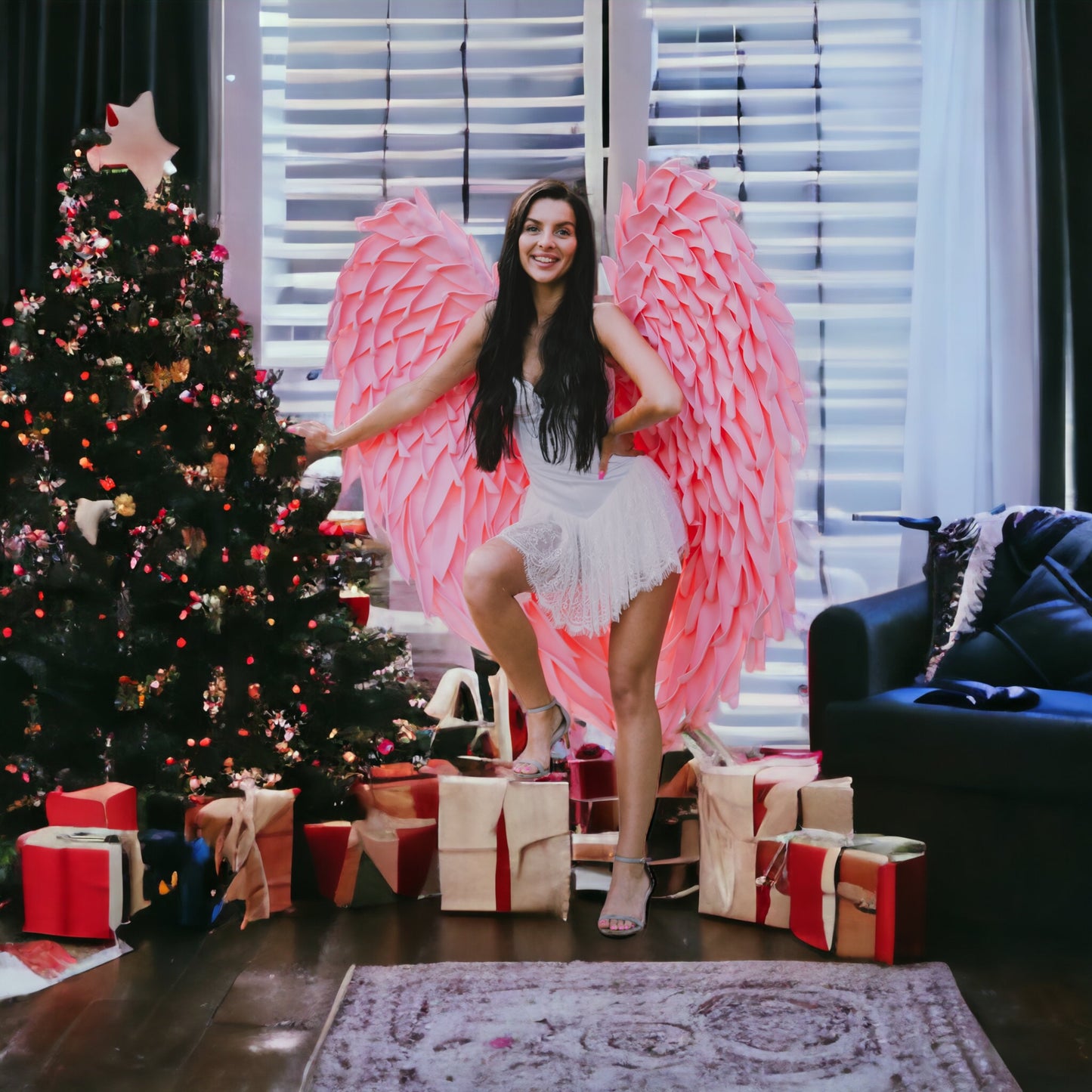Medium Pink Angel Wings Cosplay "Bogacci brand"