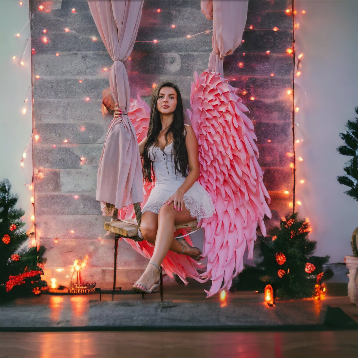 Medium Pink Angel Wings Cosplay "Bogacci brand"