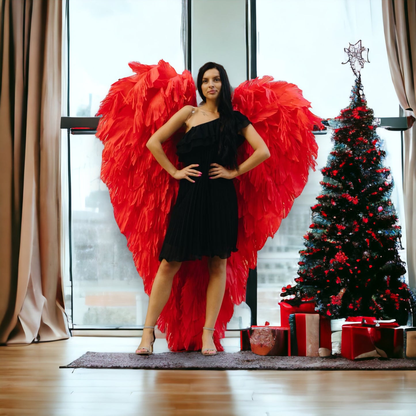 Red Angel Wings Cosplay "Bogacci brand"
