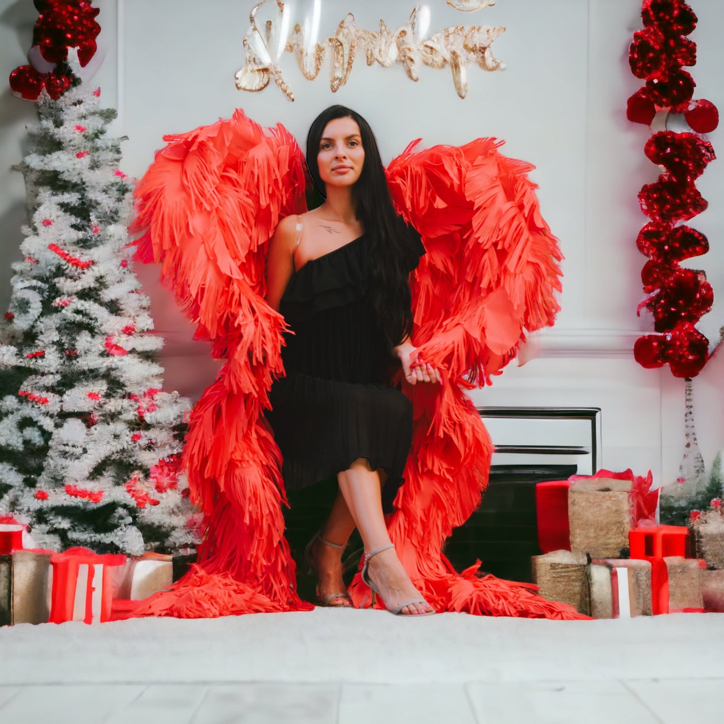 Red Angel Wings Cosplay "Bogacci brand"