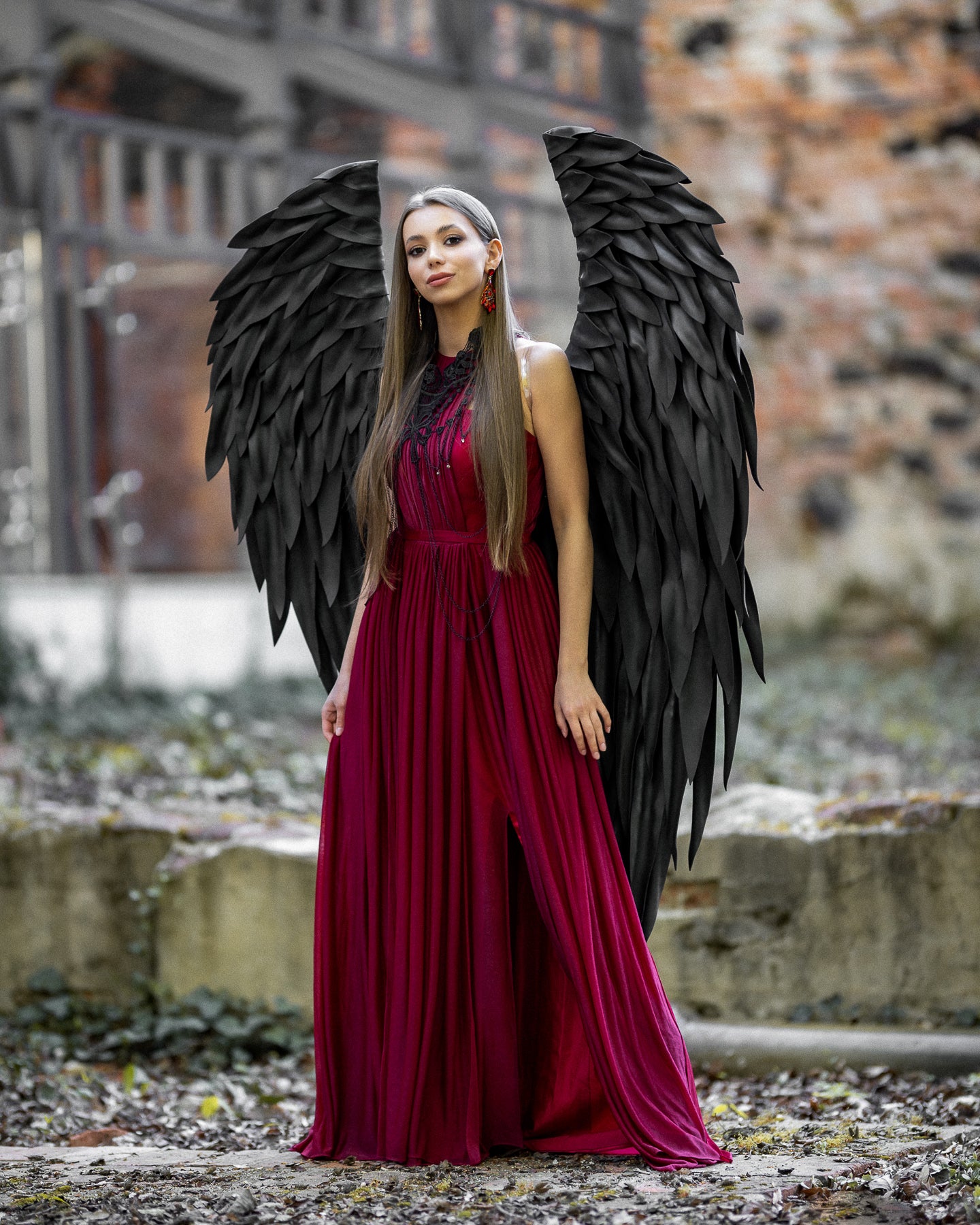 Black Angel Wings costume  "Bogacci brand"