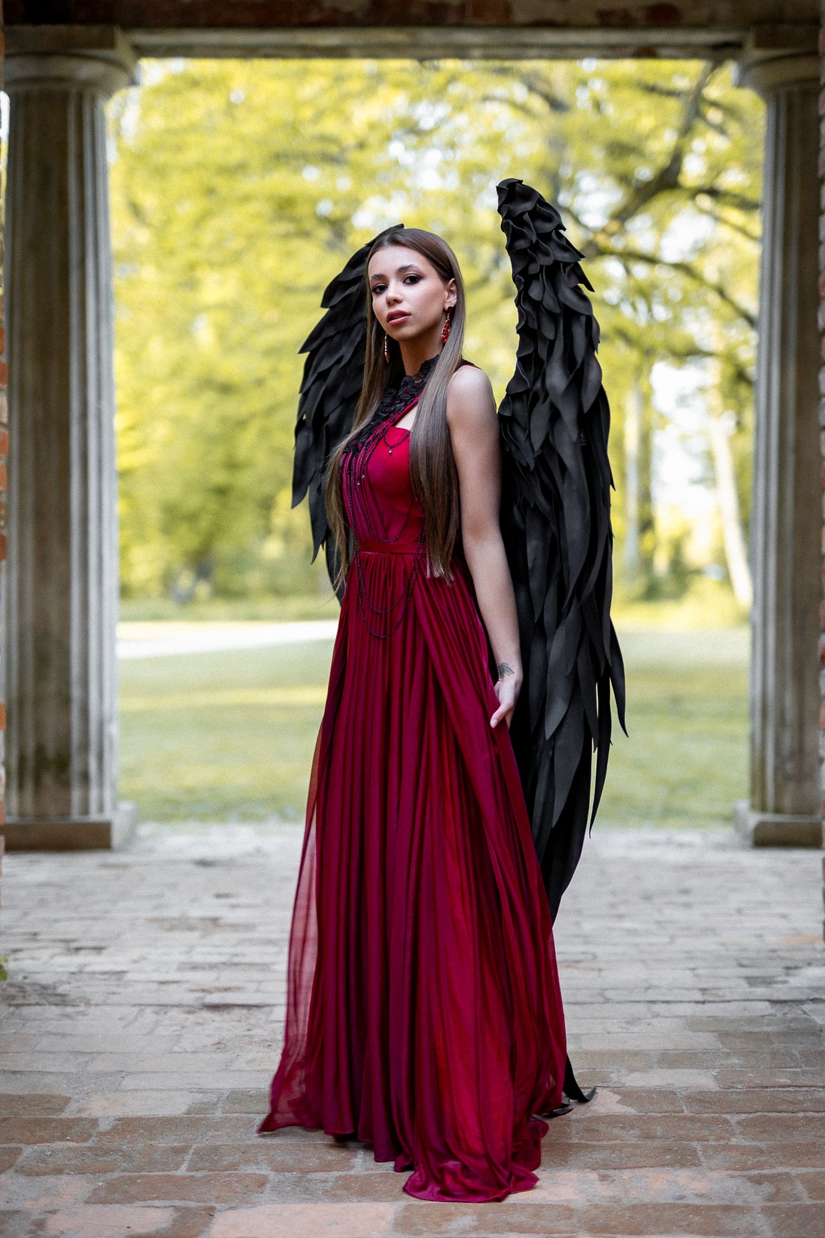 Black Angel Wings costume  "Bogacci brand"