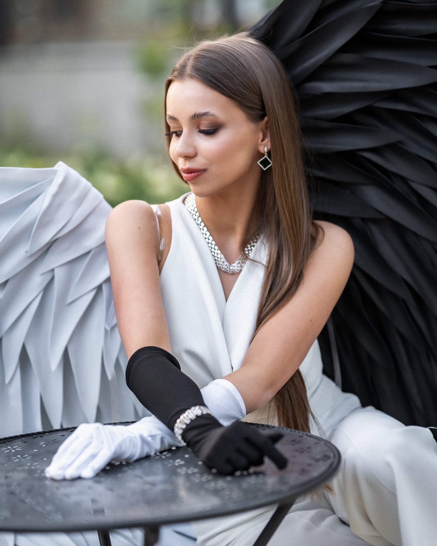 Black/White Angel Wings Costume Cosplay "Bogacci brand"