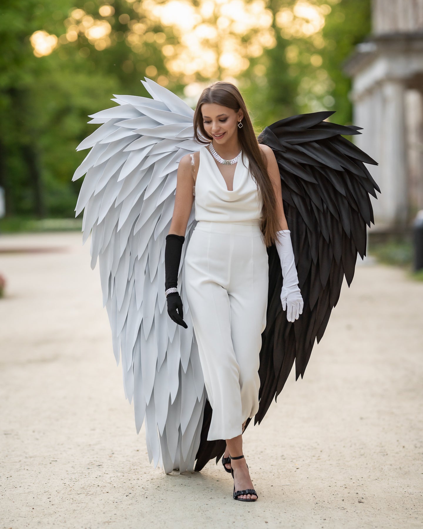 Black/White Angel Wings Costume Cosplay "Bogacci brand"