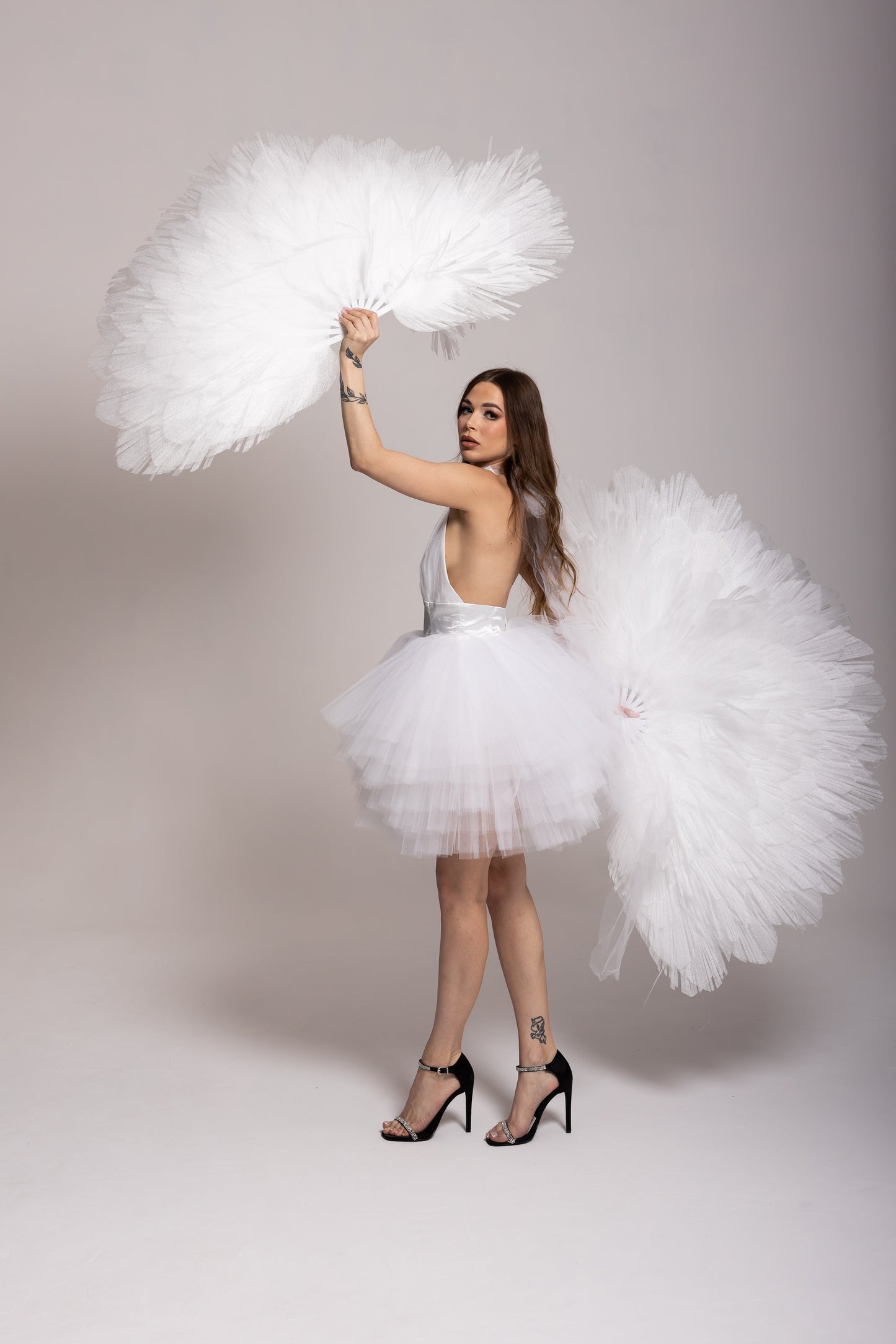 White fan costume Cosplay "Bogacci brand"