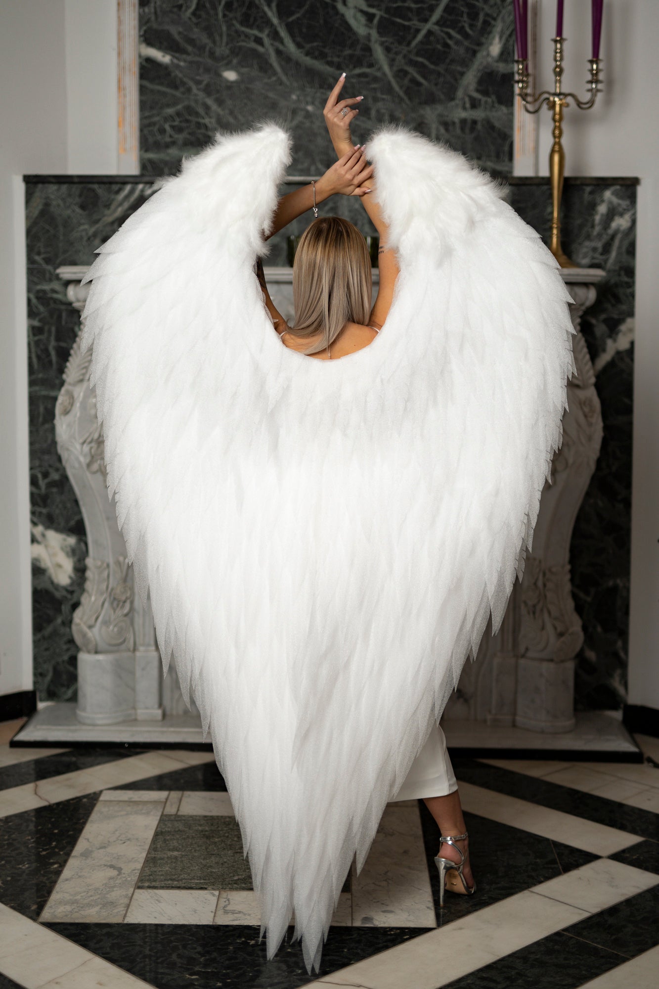 White Angel Wings Costume "Bogacci brand"