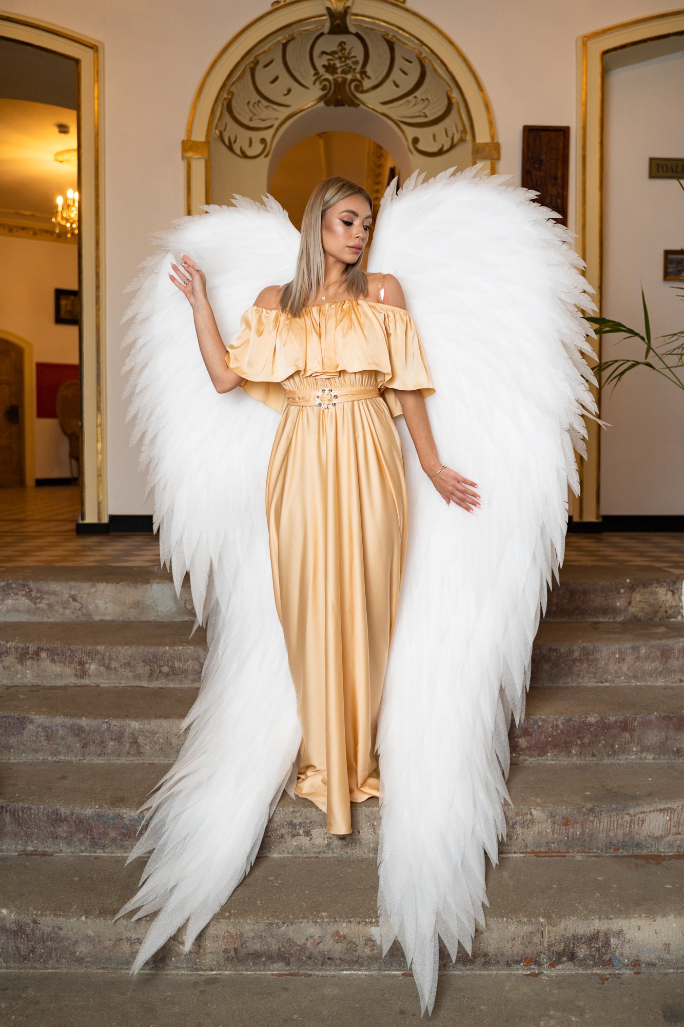 White Angel Wings Costume "Bogacci brand"