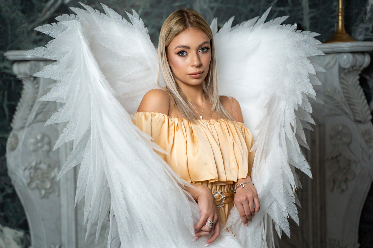 White Angel Wings Costume "Bogacci brand"