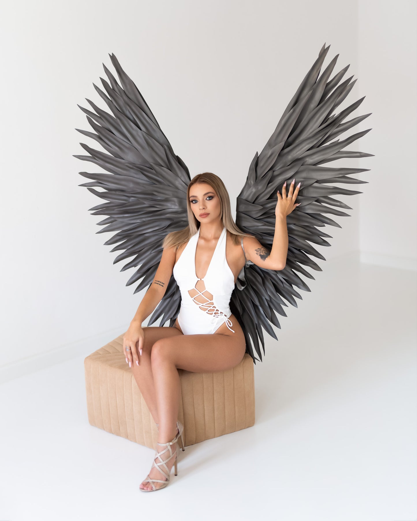 Grey Angel Wings Cosplay "Bogacci brand"