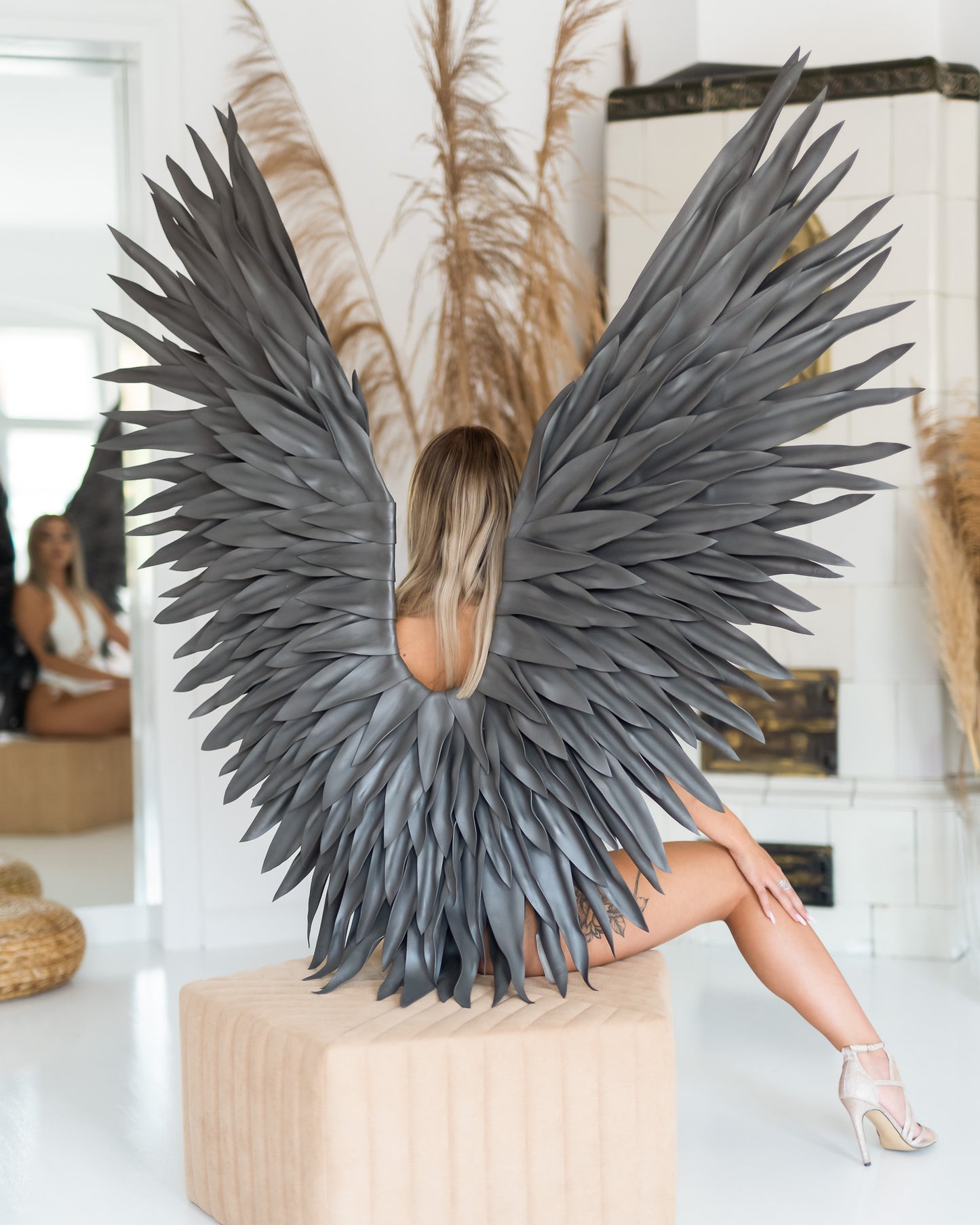 Grey Angel Wings Cosplay "Bogacci brand"